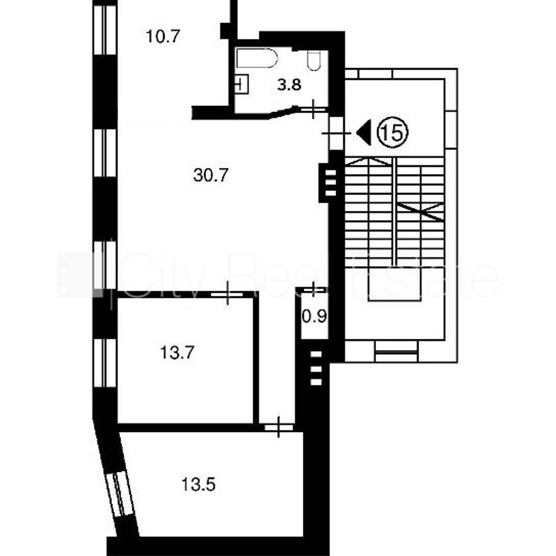 2-toaline korter Rīga, Centrs, 73 m², üür, Foto 9 / 10
