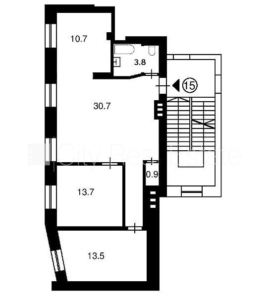 2-комнатная квартира в Рига, Центр, 73 м², аренда, Фото 9 из 10