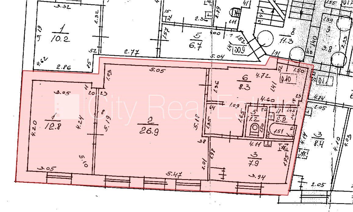 2-комнатная квартира в Рига, Центр, 59 м², аренда, Фото 10 из 10