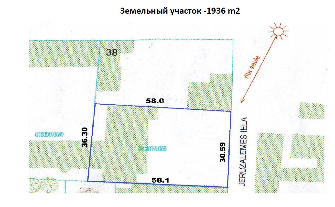 Земельный участок в Рига, Центр, 1936 м², продажа, Фото 7 из 9