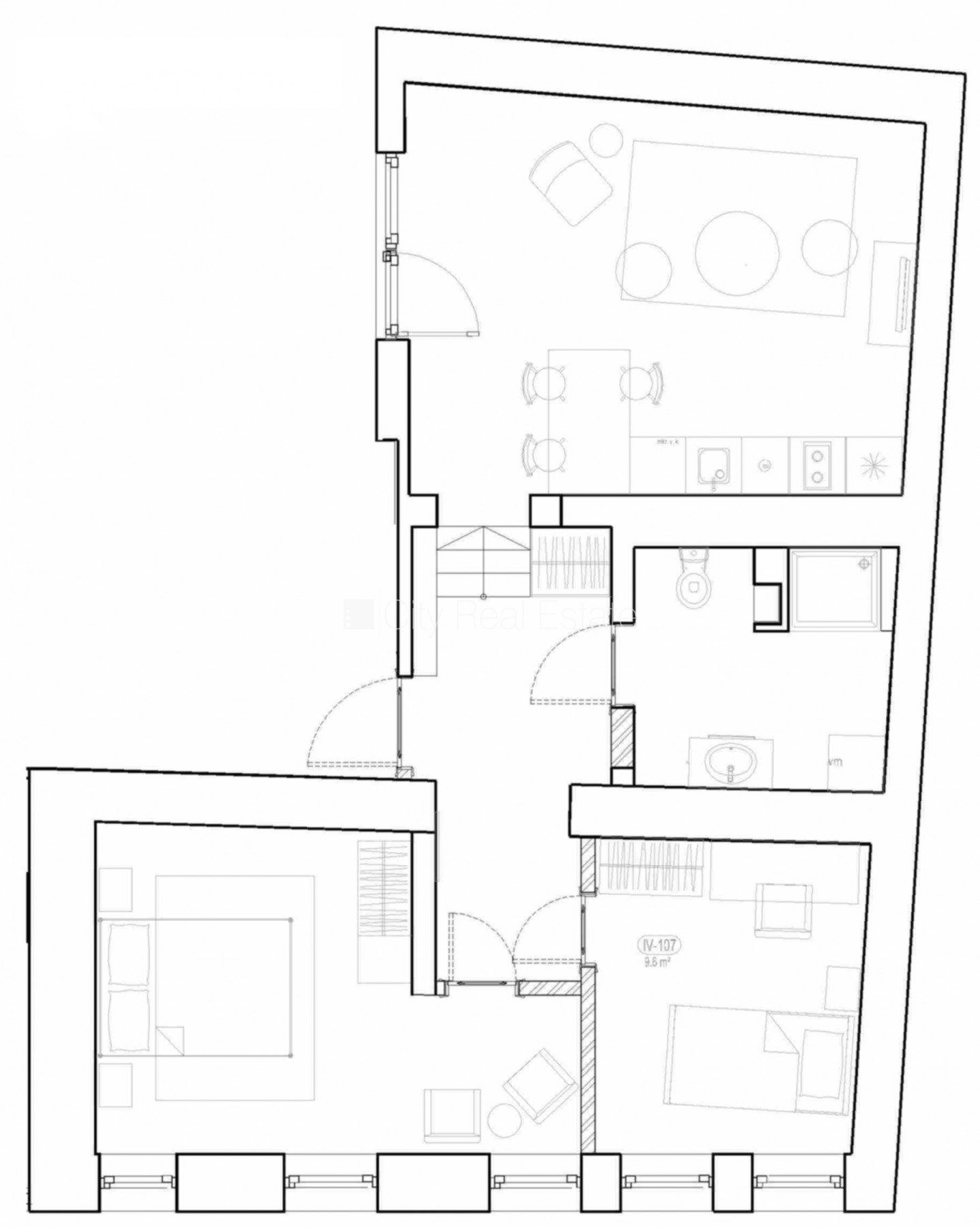 3-room apartment for rent in Jūrmala, Dzintari, 63 m², Photo 7 of 7