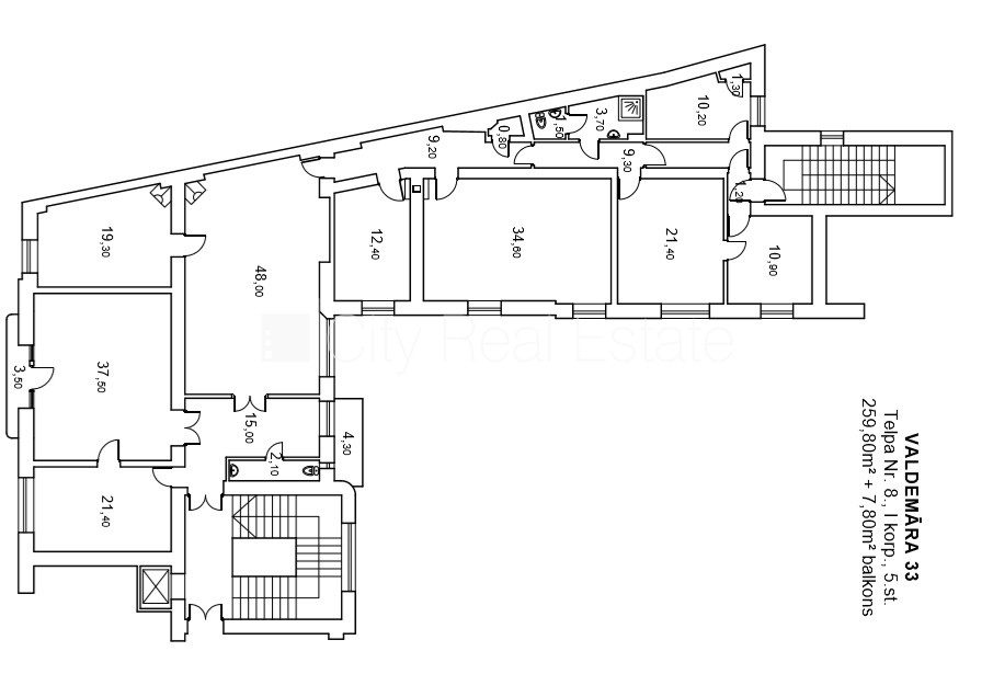 Komerctelpas Rīga, Centrs, 259 m², izīrē, Foto 1 no 1
