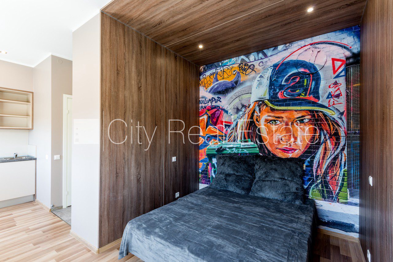 1-room apartment for rent in Riga, Šampēteris, 22 m², Photo 1 of 8