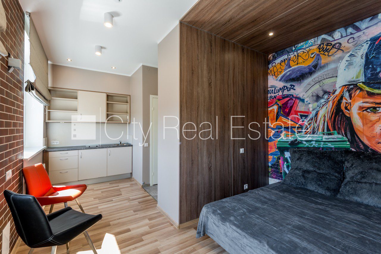 1-room apartment for rent in Riga, Šampēteris, 22 m², Photo 2 of 8